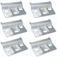 thumbnail image 1 of Placa de fijación de riel para colgar, soporte para muebles, armarios, 6 piezas, riel para colgar muebles, armarios de cocina de 64 mm, muebles, armarios, 1 of 5