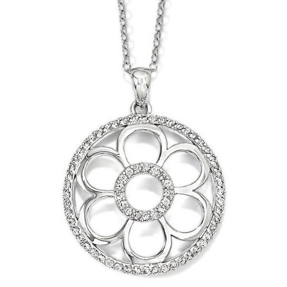 Sentimental Expressions  Sterling Silver Rhodium-plated CZ My Special Friend 18in. Necklace