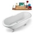 thumbnail image 2 of 67" Streamline N1123CH-CH Clawfoot Tub and Tray With Internal Drain, 2 of 10