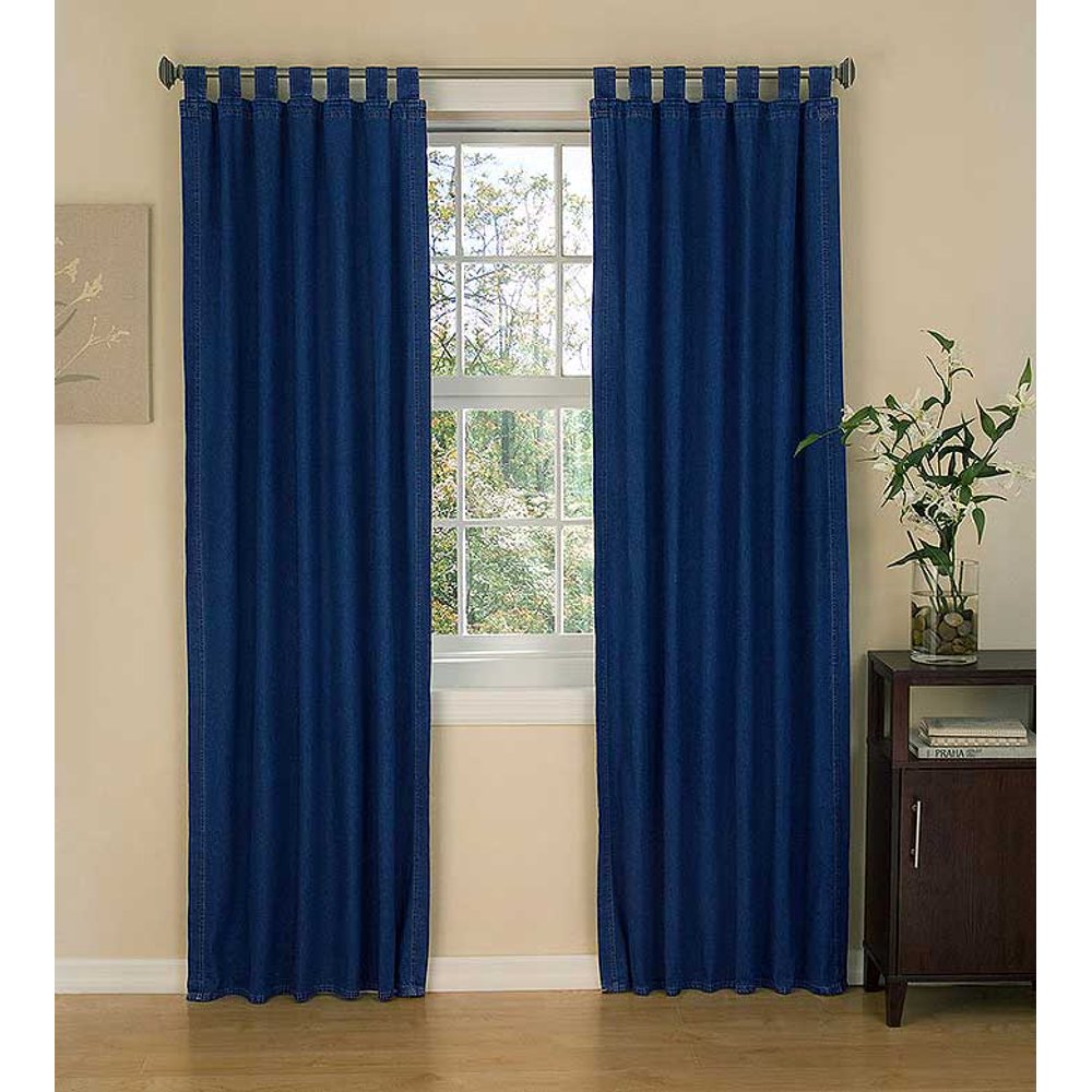American Denim Tab Top Curtain Panel