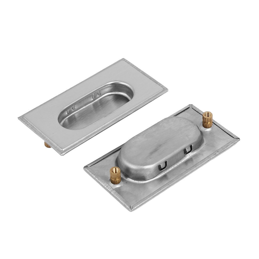 Drawer Door Rectangular Recessed Flush Pull Handle 3" Length