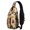 Thanksgiving Blue Pilgrim Hat Turkey Pumpkin, variant on Thanksgiving Blue Pilgrim Hat Turkey Pumpkin Sling Backpack, Cycling Sling Bag with Earphone Port, Multi Pocket Design Gift Ideas for Travel Shopping