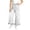 White, variant on Lmnyox Wide Leg Jeans for Girls Baggy Cute Elastic Waist Denim Pants Teen Fashion Ruffle Jeans with Pockets