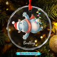 thumbnail image 2 of Awesome Hippo Lover Glass Xmas Ornaments, Personalized Name Hippo Animal Ornament Gift for Men Women Son Daughter, Hippo Xmas Ornaments Hanging, Customized Hippo Glass Christmas Ornament 2025, 2 of 6