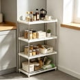 thumbnail image 5 of Storage Rack Floor Standing Shelf, Multi-Tier Organizer for Kitchen Pantry Bathroom Office, Space Saving Shelving Unit with Sturdy Construction for Home Organization, 5 of 7