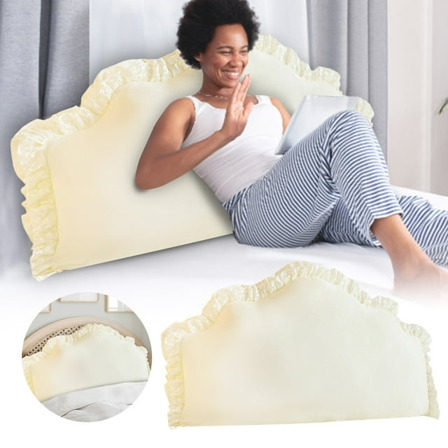BKER "French Style Soft Pack Headboard Cushion Removable Washable Large Backrest Pillow For Bed Sofa Protector"