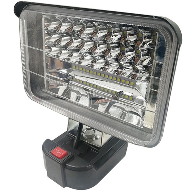 Muyoka Luz de trabajo LED para baterías de litio Makita de 18 V, súper brillante IP66, luz ajustable a prueba de agua, linterna de mano portátil para acampar, hacer senderismo, emergencia Muyoka Hogar