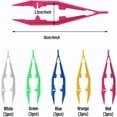thumbnail image 3 of 4 Inch Plastic Tweezers - Pack of 25, Plastic Beads Tweezers First Aid Tweezers Bulk Perler Bead Tweezer for Perler Fuse Beads Kids Handmade DIY Crafts (5 Color), 3 of 5