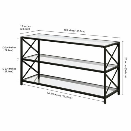 Camden&Wells - Hutton TV Stand for TVs Up to 50" - Blackened Bronze