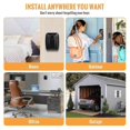 thumbnail image 4 of Waterproof Key Safe Box Wall-mounted Key Box Outdoor Key Box Safe Key Box Wall-mounted Key Safe Box-share Access To Your Keys Safely Black 121*95*62mm, 4 of 5