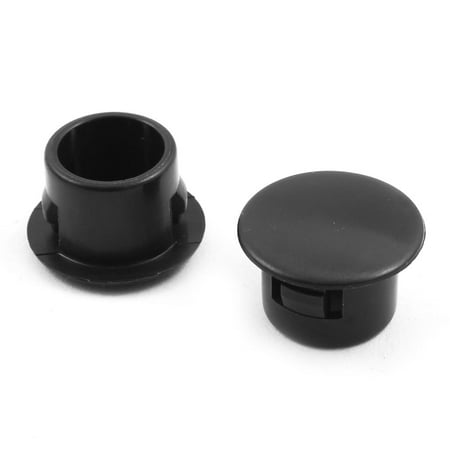 Plastic Chair Table Leg Foot Protector Hole Stopper Black 13mm
