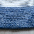 thumbnail image 3 of SAFAVIEH Braided Lars Geometric Reversible Area Rug, Navy/Ivory, 4' x 4' Round, 3 of 11