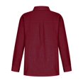 thumbnail image 5 of BLVB Button down Shirts for Women Lapel Long Sleeve Cotton Linen Tops Causal Lightweight Summer Spring Blouse Tees Plus Size, 5 of 8