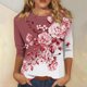 thumbnail image 1 of Fiudx Liquidación de Ofertas Flash Blusa Holgada con Estampado de Pascua y Cuello Redondo Retro de Manga Tres Cuartos a La Moda para Mujer, 1 of 4