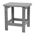thumbnail image 2 of Emma + Oliver Indoor/Outdoor Polyresin Adirondack Side Table for Porch, Patio, or Sunroom in Gray, 2 of 9
