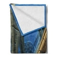 thumbnail image 2 of Fractal Soft Flannel Fleece Blanket, Watch Circles in a Deep Sink Ocean like Futuristic Imaginative Fictional Art Print, Cozy Plush for Indoor and Outdoor Use, 50" x 70", Multicolor, by Ambesonne, 2 of 5