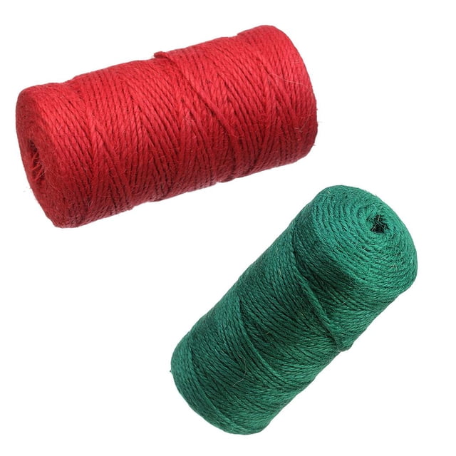 jifeng 2 Natural Jute Rope Jute Burlap Twine String Rope Cord DIY Photo Wall Decors