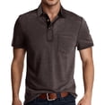 thumbnail image 1 of Camisa informal para hombre con bolsillo, poliéster, primavera, versátil, combina con vaqueros, elegante, color liso, tallas S-XXXL, 1 of 4