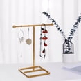 thumbnail image 3 of Jewelry Shelf Gifts T-Bar Metal Minimalist Exquisite for Display Rack Handbag Rings Home M, 3 of 8