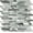 Emerald Green, variant on 5-Sheet Peel and Stick Mosaic Stone Self Adhesive Marble Tiles, 11.5" x 10.7" Stick Backsplash for Kitchen Bathroom Fireplace , Gray