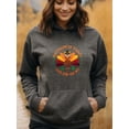 thumbnail image 2 of Funny Turkey Outfit Thanksgiving Hoodie for Men Women, Funny Turkey Graphic Pullover Hooded Sweatshirt, Cozy Cotton Poly Blend, Holiday Fall Outfit, 2 of 5
