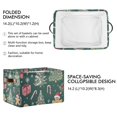 thumbnail image 2 of Yayeee Canvas Storage Basket with Handles for Shelves Fabric Bins Closet Organizer, Red Christmas Gingerbread, 2 of 8