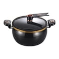 thumbnail image 2 of simhoa Micro Pressure Cooker Cooking Pot 8L Cookware Multifunctional Non Stick Sturdy Easy Clean with Cover Stew Pot Simmer Pot Black, 2 of 8
