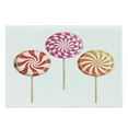 thumbnail image 1 of Colorful Cutting Board, Realistic Sugary Treats on Sticks Spiral Round Lolly Pops Delicious Tasty Snacks, Decorative Tempered Glass Cutting and Serving Board, Large Size, Multicolor, by Ambesonne, 1 of 1