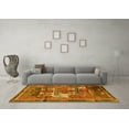 thumbnail image 3 of Ahgly Company Indoor Round Animal Yellow Traditional Area Rugs, 3' Round, 3 of 4