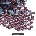 thumbnail image 3 of Uxcell 2880 Pcs Hotfix Rhinestones Flatback Crystal Glass Gems SS10 2.9mm Dark Purple, 3 of 5