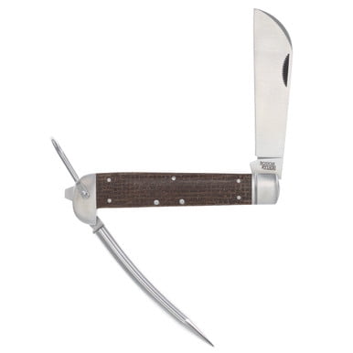 Rough Ryder Knives Rough Ryder Marlin Spike Folding Knife Brown Micarta RR2573