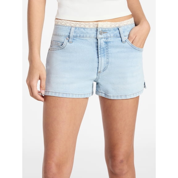 No Boundaries Elevated Denim Shorts, 3'' Inseam, Women's 00-18