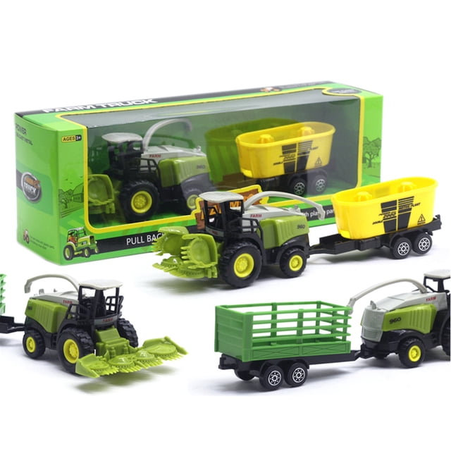 Gwong Juguete 1/55 Diecast Farm Truck Tractor Friction Model Model Modelo de juguete educativo regalo Gwong 30003156