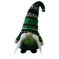 thumbnail image 3 of Northlight LED Lighted St. Patrick's Day Girl Gnome - 11.5", 3 of 6