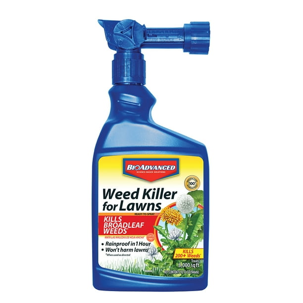 BioAdvanced Weed Killer for Lawns, ReadytoSpray, 32Ounce