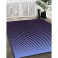 thumbnail image 3 of Ahgly Company Machine Washable Indoor Square Transitional Slate Blue Area Rugs, 7' Square, 3 of 7