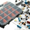 thumbnail image 3 of FOMIYES Practical Black Transparent Tool Box Organizer for Screw and Tool Storage, 3 of 7