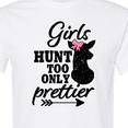 thumbnail image 4 of Inktastic Hunting Girls Hunt Too Only Prettier with Doe and Arrow T-Shirt, 4 of 5