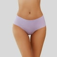 thumbnail image 2 of vigerkar Panties for Women Seamless Thong No Show Panty Liners Workout Underwear (Light Purple, XXL), 2 of 5