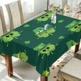 thumbnail image 4 of Coolnut St Patrick Shamrock Hat Tablecloth Rectangle Colorful Table Cloth Large Square Table Cover for Dining Kitchen Party 60"x120" Decor Gift, 4 of 7