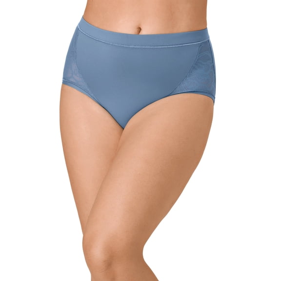 Bali's Coolest Smoothing High Waist Brief Antique Blue 2XL Women's