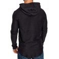 thumbnail image 4 of UKAP Chandails en Molleton pour Hommes Sweat à Capuche à Cordon Manches Longues Coupe Régulière Automne Noir G, 4 of 8