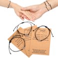 thumbnail image 4 of Minnieouse 3 uds., pulseras de amigos con sol, luna, estrella, colgante trenzado, conjunto de joyería para muñeca, cadena de mano, novia, 10piezas, 4 of 6
