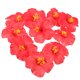 thumbnail image 2 of GOOHOCHY 10 piezas de flores de hibisco, hermosa decoración artificial hawaiana, cabeza de flor, material de bricolaje para boda, fiesta hawaiana Luau, 2 of 8