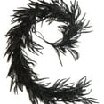 thumbnail image 2 of Kbndieu 5.9FT Black Leaf Garland Artificial Hanging Fall Leave Vines Norfolk Pine Needle Garland for Outdoor Indoor Table Mantle Wall Christmas Thanksgiving Decor Christmas Decorations Clearance, 2 of 9