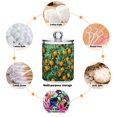 thumbnail image 6 of Yayeee 2 Pack Qtip Holder Dispenser for Bathroom with Lid Cotton Swab Canister, Orange Tree Pattern, 6 of 6