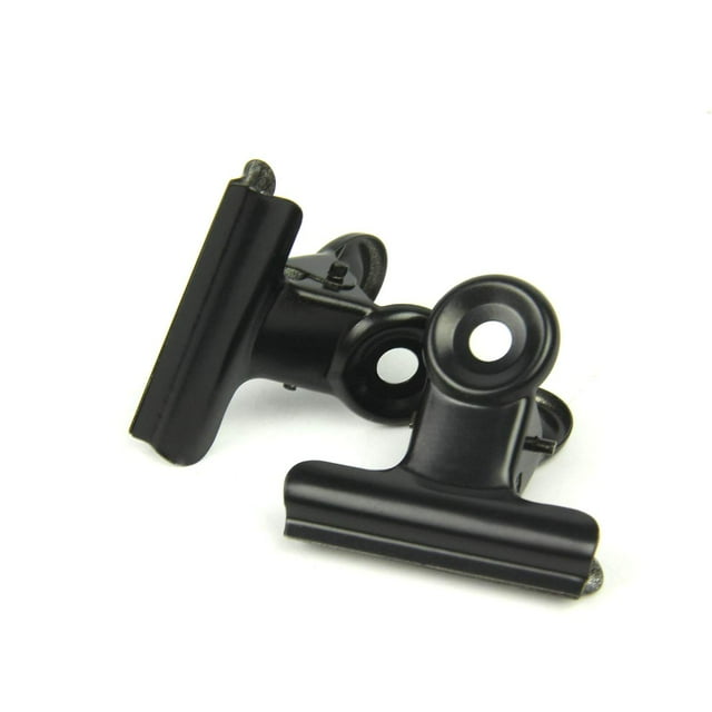 Rawiri Petits clips de charnière de bouledogue, Coideal Paquete de 30 carpetas de metal de 1 pulgada, trombones, archivo de papel de plata, pinzas para etiquetas, bolsos, revistas, oficina y cocina a