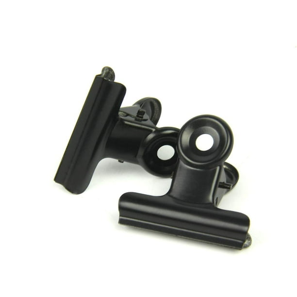 Petits clips de charnière de bouledogue, Coideal Paquete de 30 carpetas de metal de 1 pulgada, trombones, archivo de papel de plata, pinzas para etiquetas, bolsos, revistas, oficina y cocina a