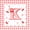 Red White K, variant on Catabedysis Cherry ABC Print A Full Size Comforter Sets For Girls,Personalized Monogrammed Gifts Bedding Comforter Set,Pink Reversible,3-Piece,1 Comforter and 2 Pillowcases
