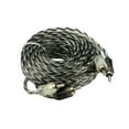 thumbnail image 4 of Scosche A25C4-WM1SD 25 Foot Twisted Car Stereo RCA Type Audio Cable, Gray, and White New, 4 of 9